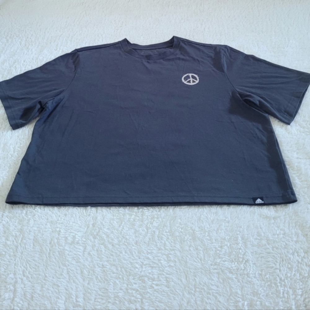 ✨️HP✨️ Adidas Los Angeles🏙 Peace Sign☮️ Tee👕 - NWT - Picture 11 of 13